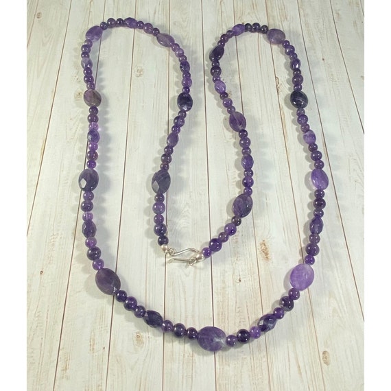 Jay King DTR Necklace 925 Amethyst Beaded Southwe… - image 3