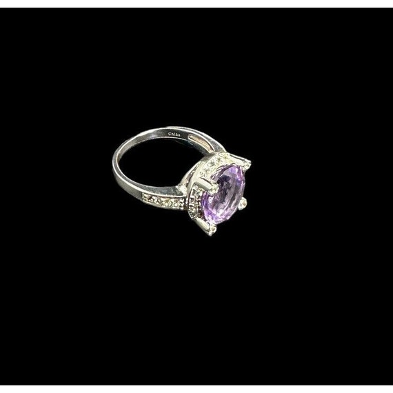 Signed PJC 925 Sterling Silver, Amethyst, and CZ … - image 7