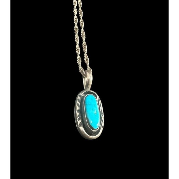 Elsie Yazzie Vintage Navajo Turquoise Sterling Silver Ring Native American Old Elsie Yazzie Vintage Navajo Turquoise Sterling Silver Ring Native American Old