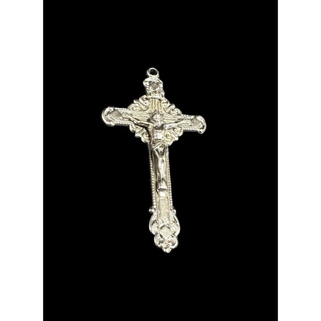 Vintage INRI Italy Sterling Silver Cross Pendant Jesus Christ Crucifix ...