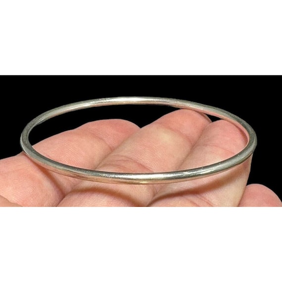 Faceted Sterling Silver Bangle Bracelet - Etsy