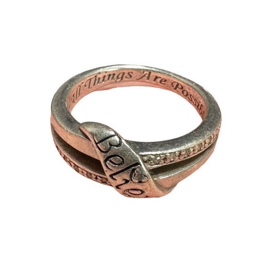 Signed BGE 925 Ring believe All Things Are Possible Bradford Exchange Size 7 Etsy Australia
