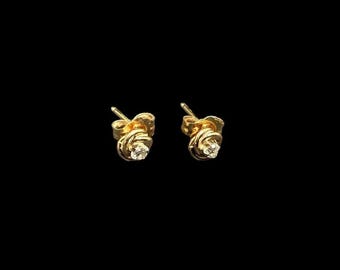 アンティークノットピアス9金】