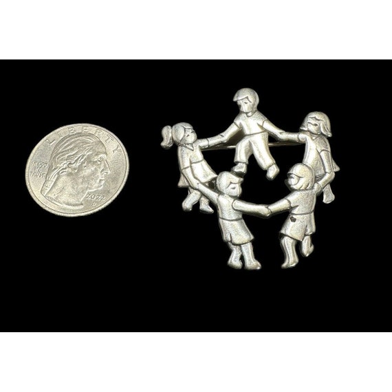 JAMES AVERY 925 Sterling Silver Children Holding … - image 3
