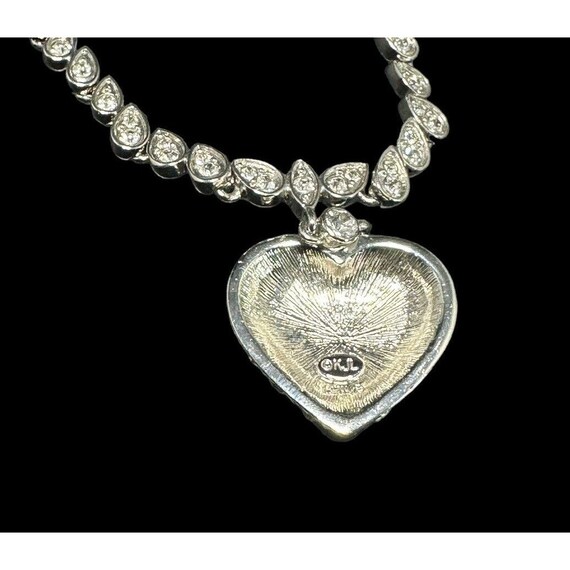 Vintage KJL Kenneth Jay Lane Pave Clear Crystal H… - image 6