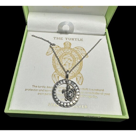 Necklace Annika Witt 925 Turtle Pendant Adjustable Chain New With Box Etsy