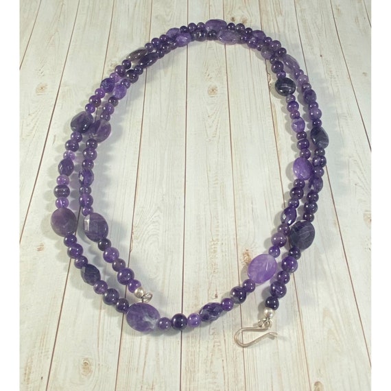 Jay King DTR Necklace 925 Amethyst Beaded Southwe… - image 6