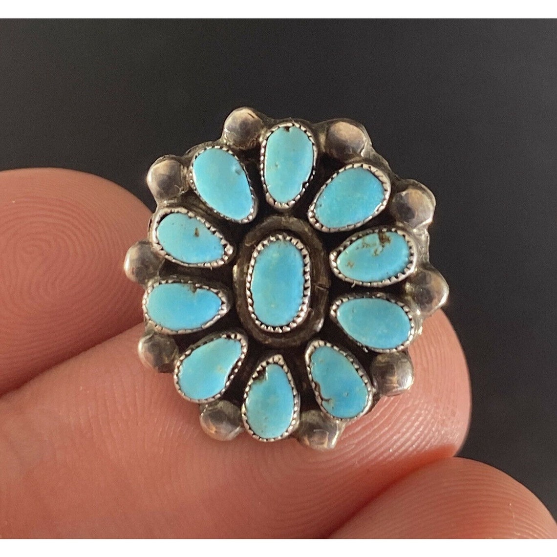 Native American Zuni Signed RQ Panteah Sterling Silver and - Etsy