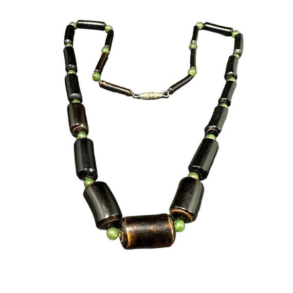 Solid Tone Stone Beads Charm Bracelet by Aloha 808: Black