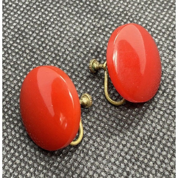 Bakelite clip on earrings deals