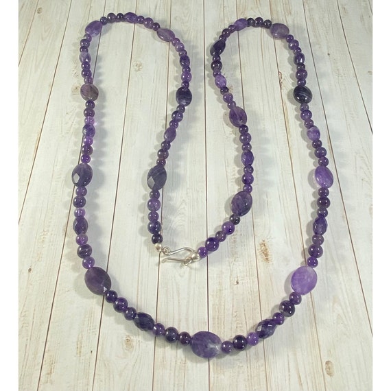 Jay King DTR Necklace 925 Amethyst Beaded Southwe… - image 1