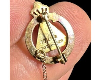 Vintage 10k IYOB FILIAE Job’s Daughters Pin Cornucopia