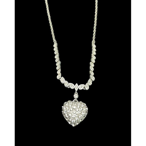 Vintage KJL Kenneth Jay Lane Pave Clear Crystal H… - image 2