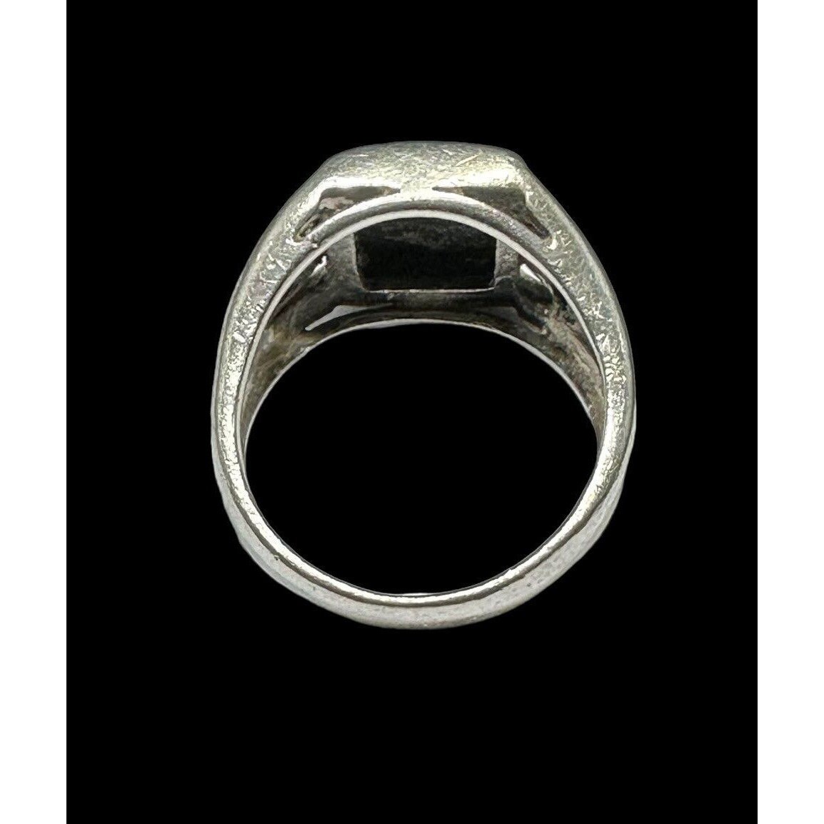 クシュカ silver リング 925 Sterling Silver, Band Men's Square 