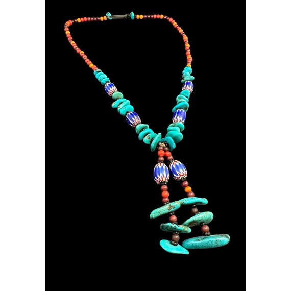 Native American Multi Gemstone Statement Necklace… - image 4