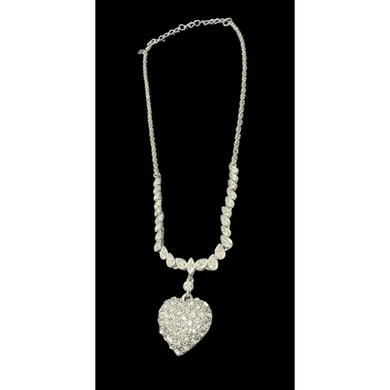 Vintage KJL Kenneth Jay Lane Pave Clear Crystal H… - image 3