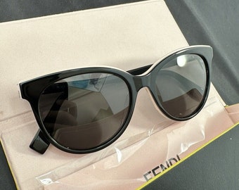 NWT Fendi FF0254 0807 Black Oval 53mm Eyeglasses Designer FENDI FF 0254 807 Black Eyeglasses 254 53mm - Etsy main image 3
