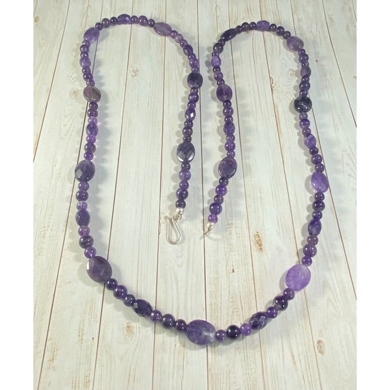 Jay King DTR Necklace 925 Amethyst Beaded Southwe… - image 4