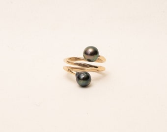14Kt Gold Filled Tahitian Pearl Ring