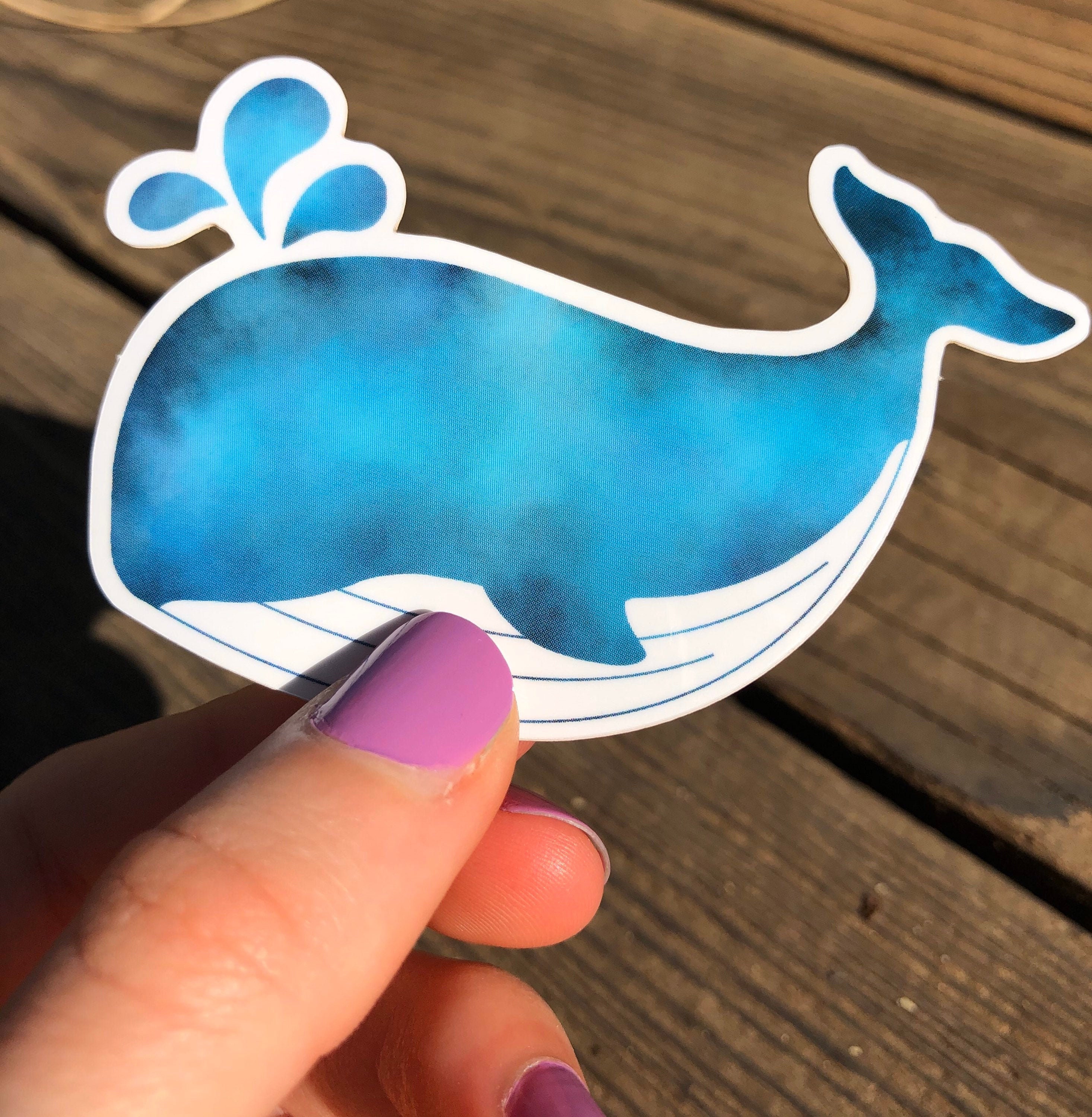 Whale Sticker Etsy