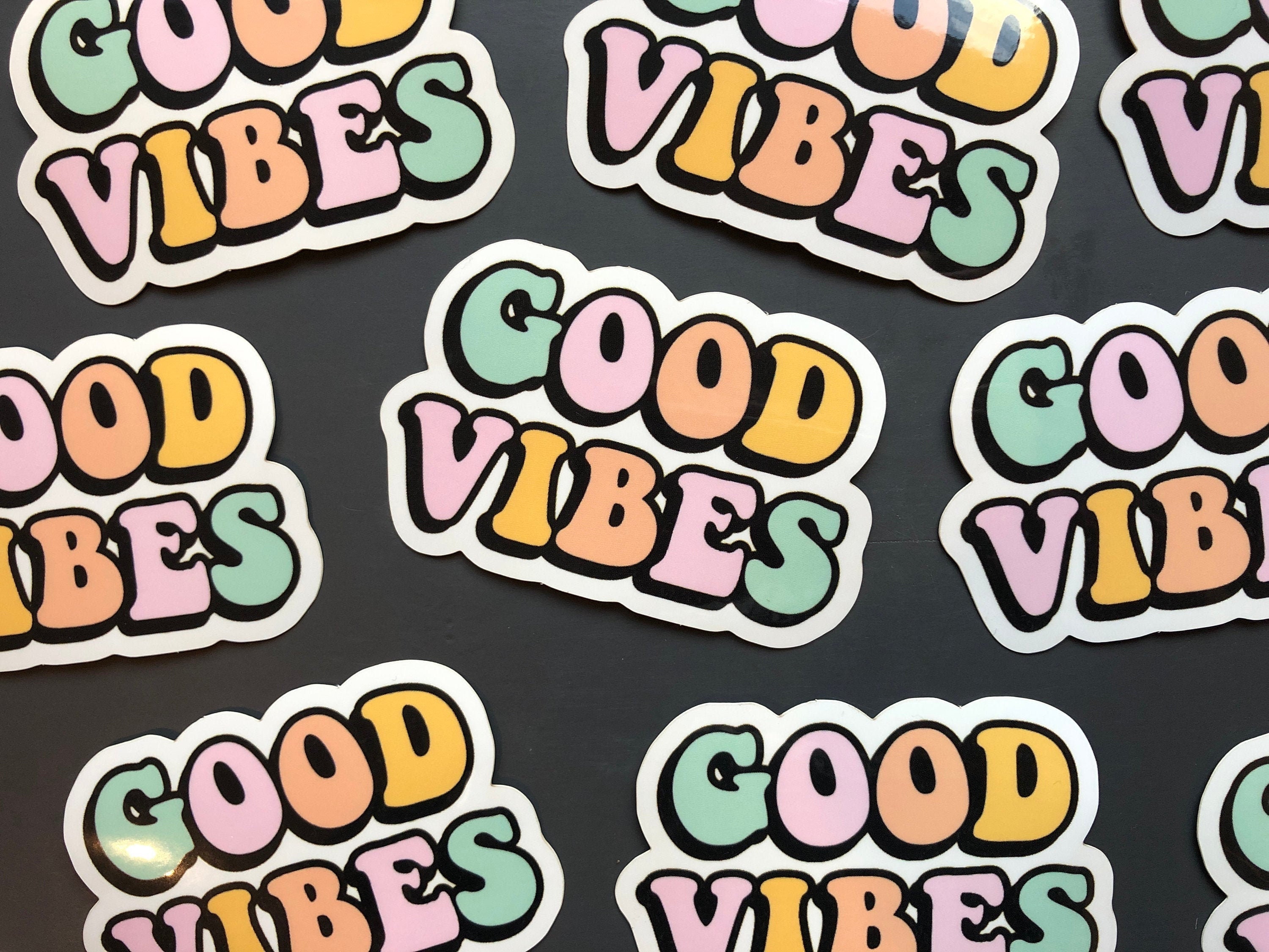 Good Vibes Sticker | Etsy