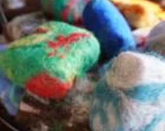 Artisan Felted Amish Farm Soap Wool from Iceland Natural Handmade Small Batch