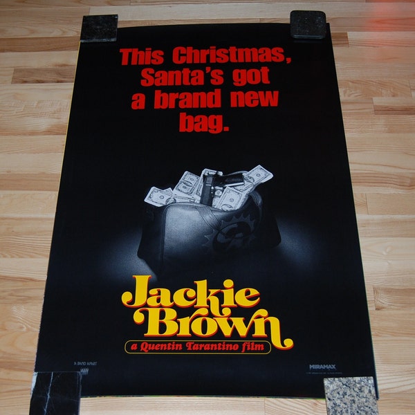 Original JACKIE BROWN Movie Poster Advance, 1997 Samuel L Jackson, Quentin Tarantino, Pam Grier, Samuel L Jackson, Jack Hill, Elmore Leonard