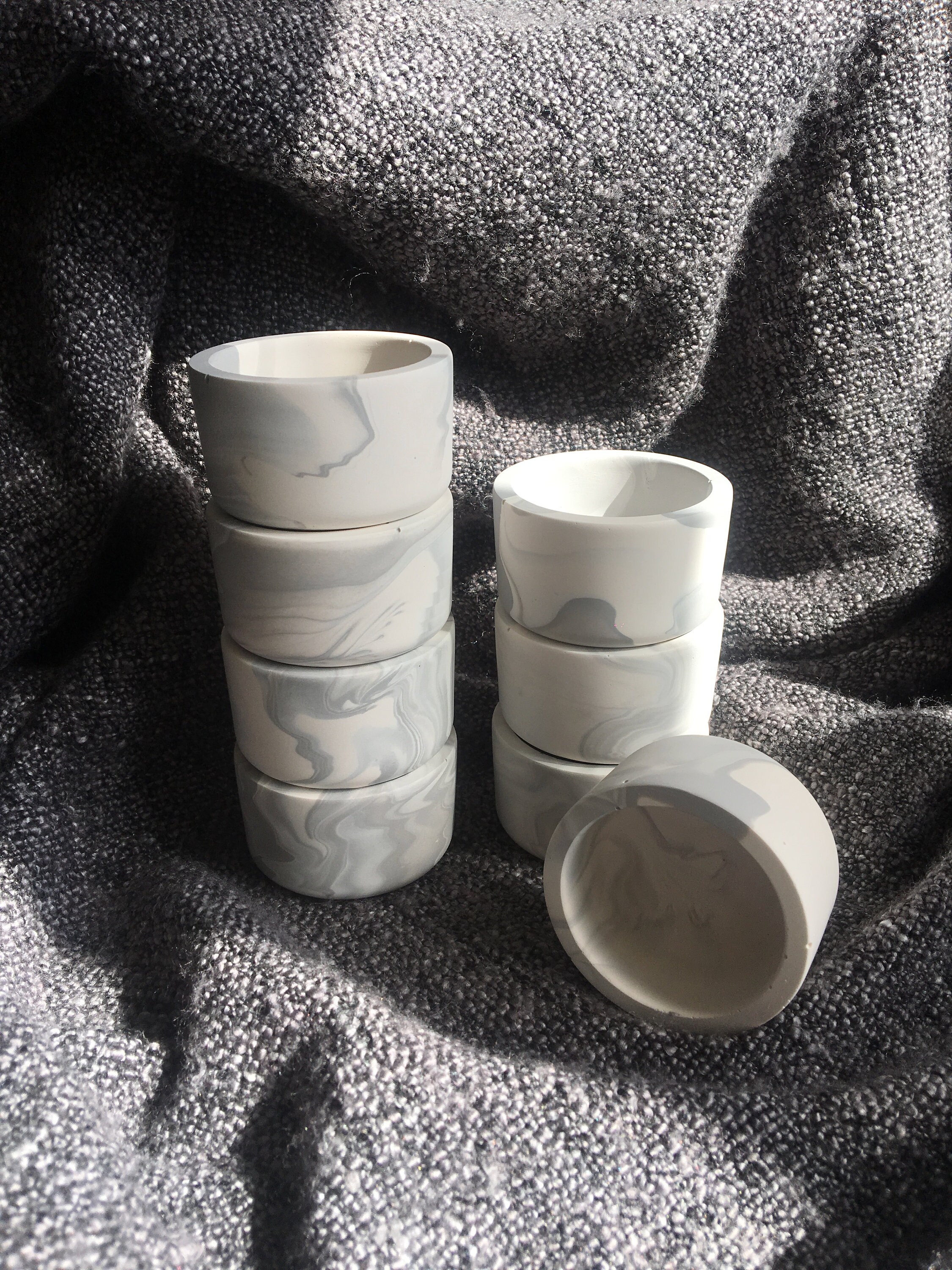 Marble Tealight Candle Holders Set of 2/3/4/6 Handmade in Etsy UK