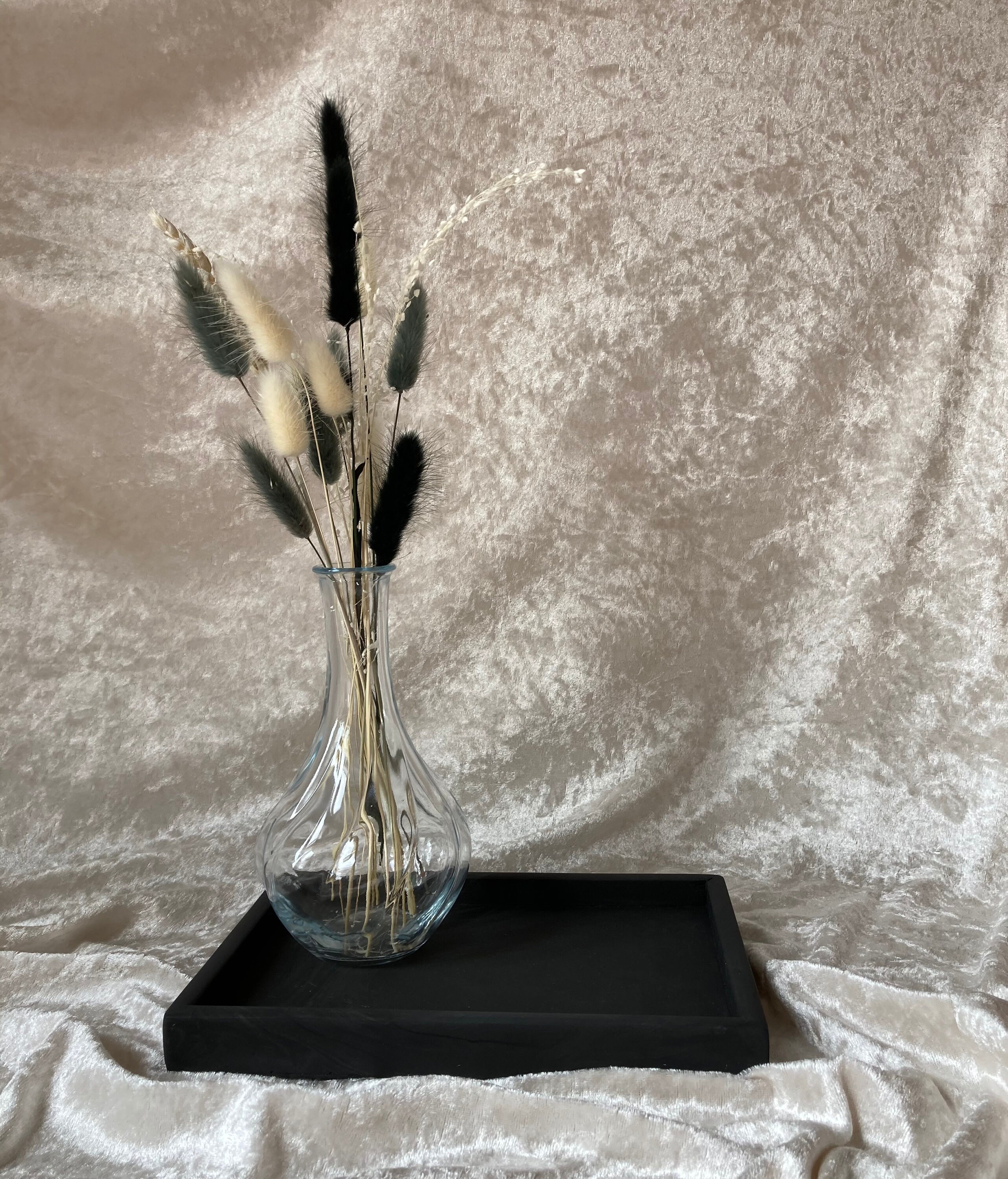 Matte Black Decorative Tray Handmade Minimalist Home Decor Etsy