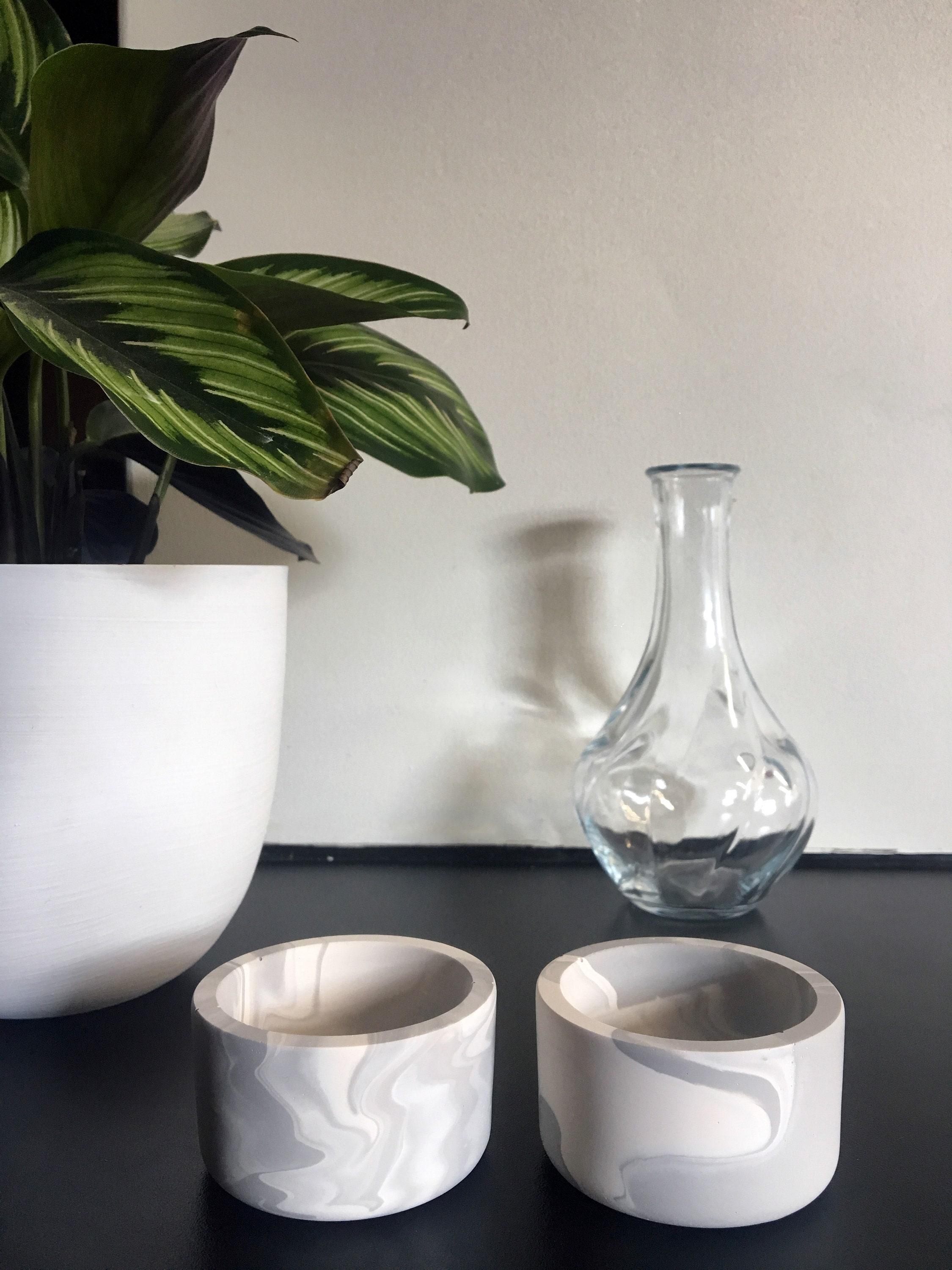 Marble Tealight Candle Holders Set of 2/3/4/6 Handmade in Etsy UK