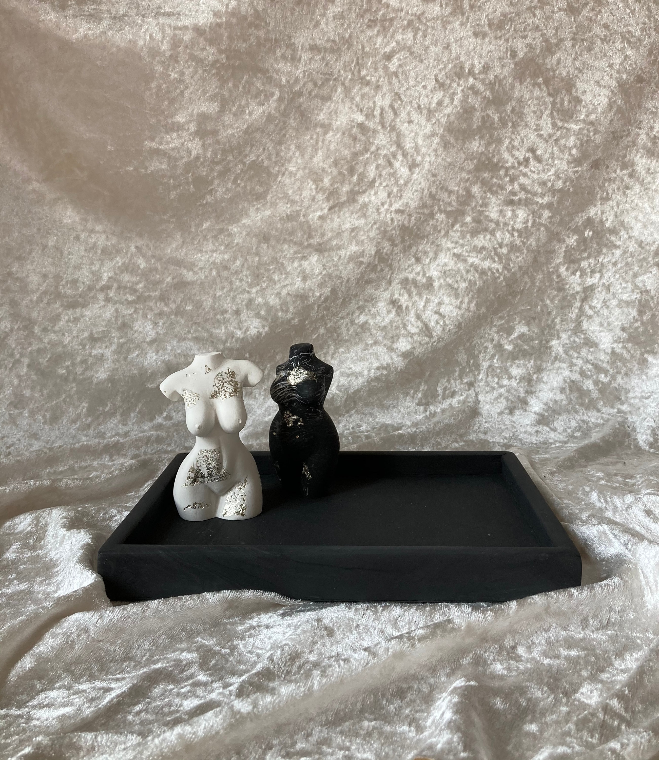 Matte Black Decorative Tray Handmade Minimalist Home Decor Etsy UK