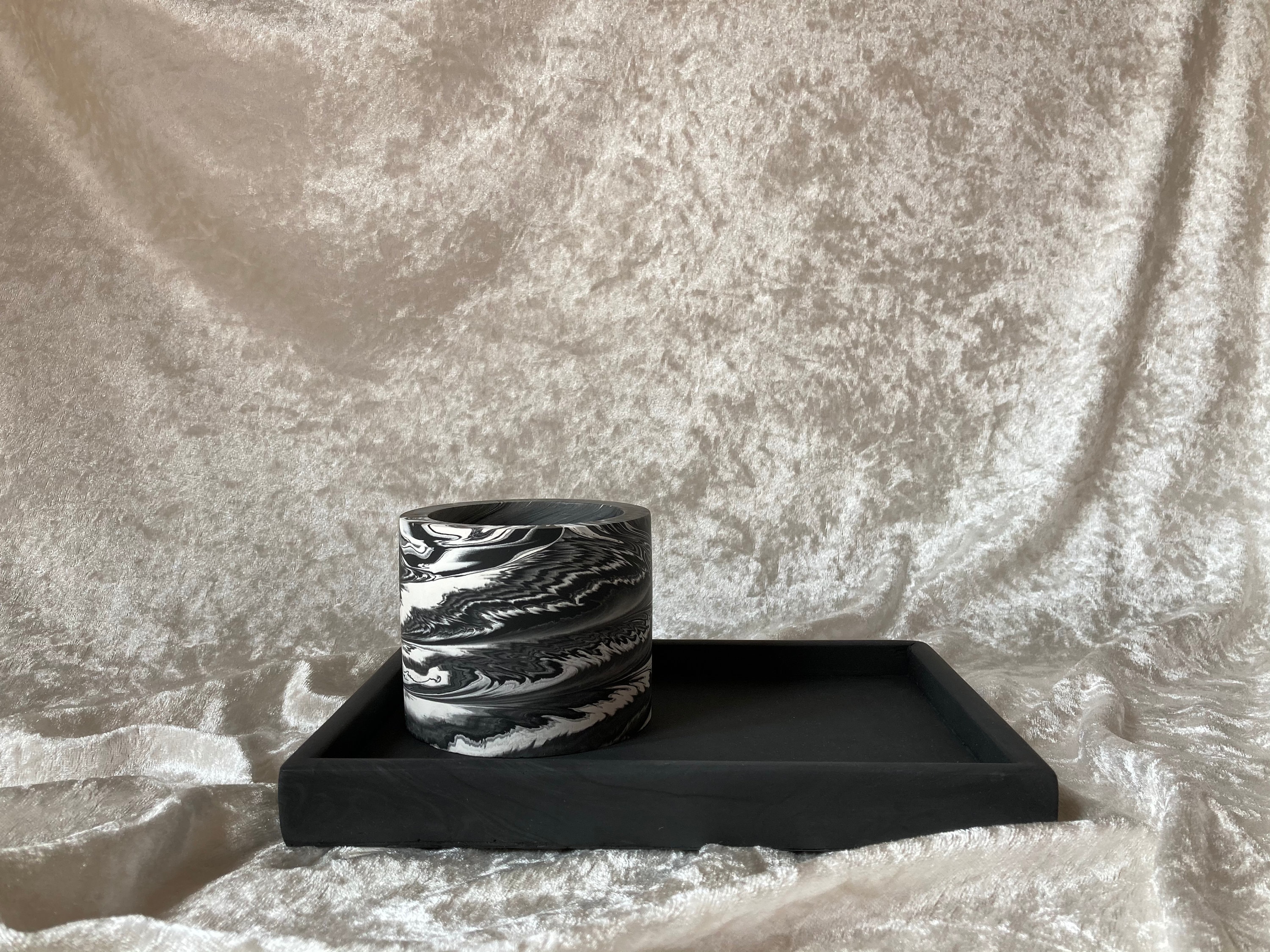 Matte Black Decorative Tray Handmade Minimalist Home Decor Etsy UK