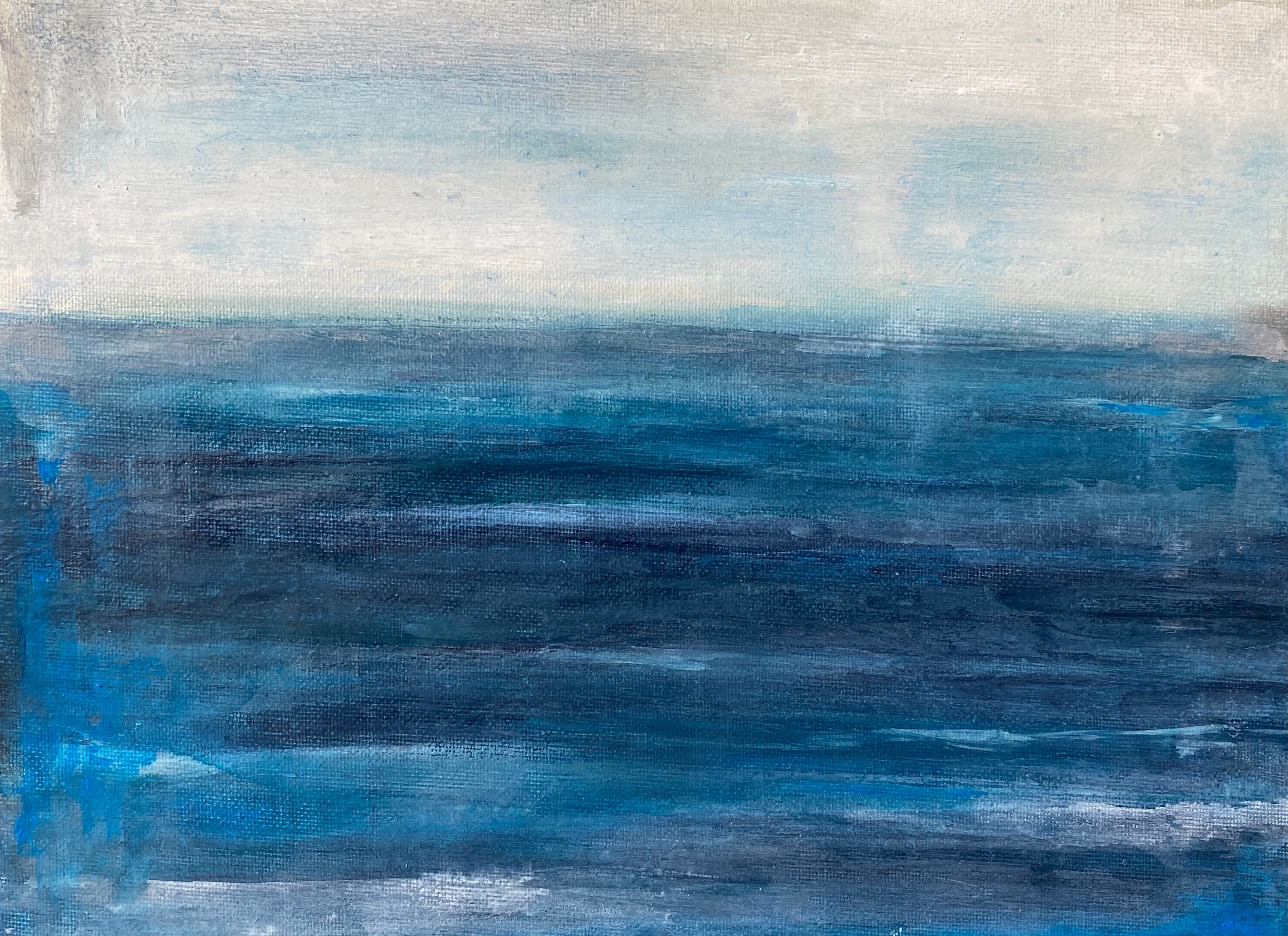 Abstract Seascape Painting, Painting Commission, Extra Large Canvas