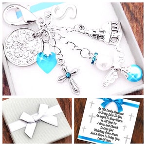 Happy 21st Birthday Gift, Fishing Keyring, Keepsake Gift, Choice of Heart  and Number Charm, Gift Box & Gift Card
