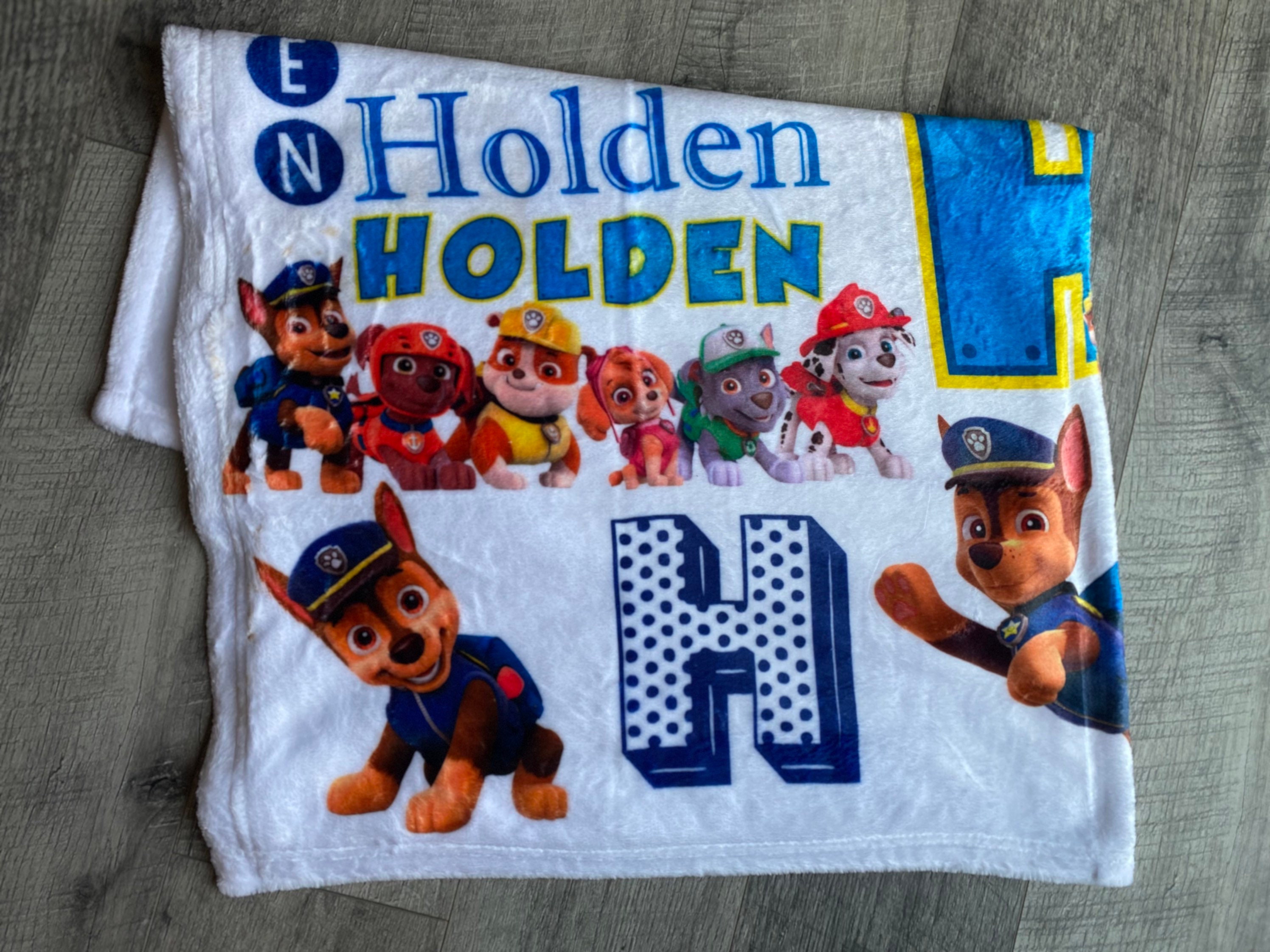 Paw Patrol Theme Blanket Personalized Blanket Kids Blanket | Etsy