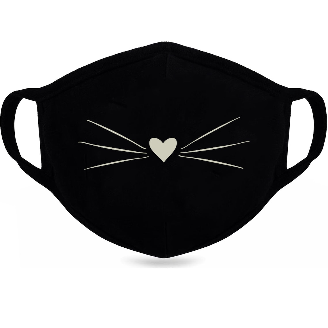 Cat Whiskers Face Mask Cat Lover Mask Face Cover Etsy