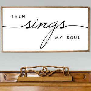 Then Sings My Soul Print - Printable Wall Art - Scripture Print - Home Decor - Digital Print - Instant Download