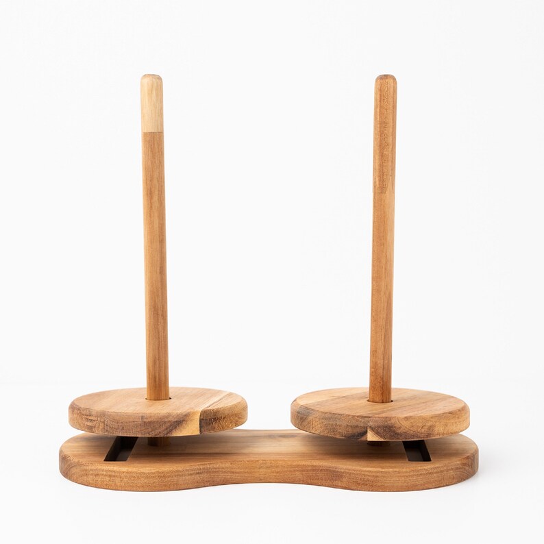 Yarn Holder Double Yarn Butler Large Yarn Wooden Spinning Etsy