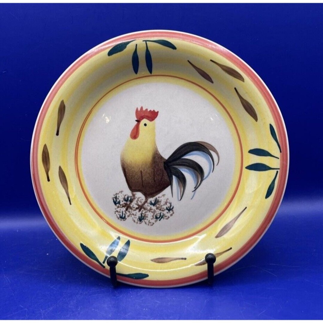 Country View Rooster Tabletops Unlimited Salad Plate Rooster Etsy