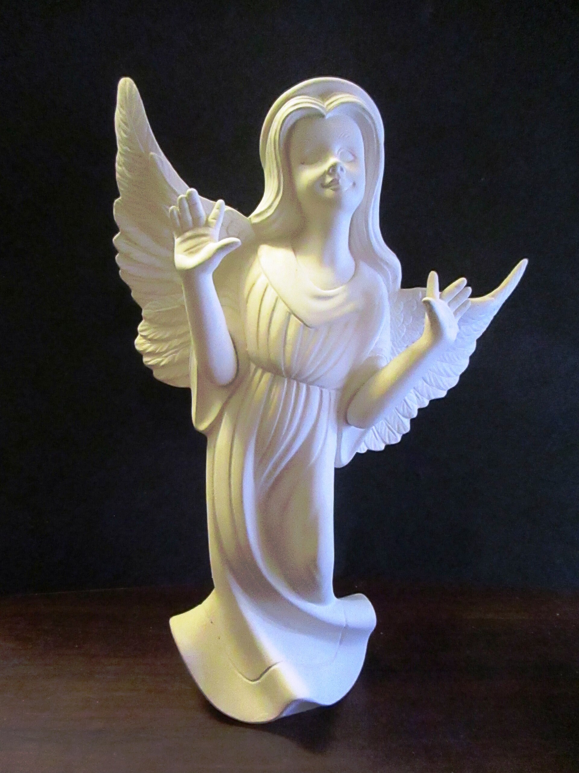 Unfinished Ceramic Angel Figurine | Etsy