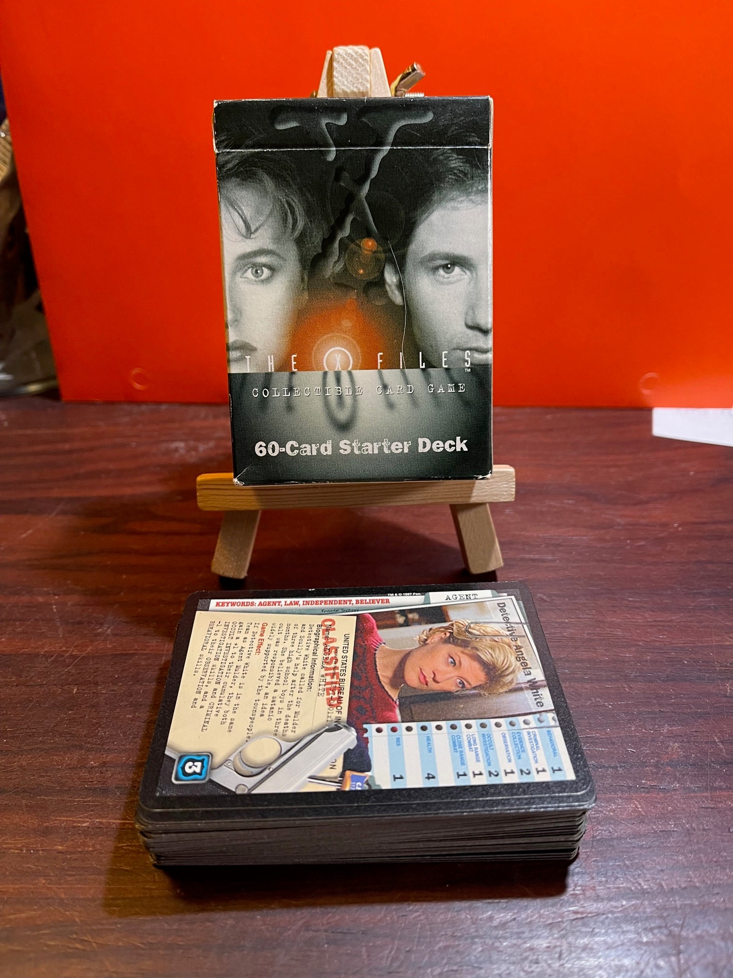 The X Files Collectible Card Game Set 60 Cards Collectibles Memorabilia