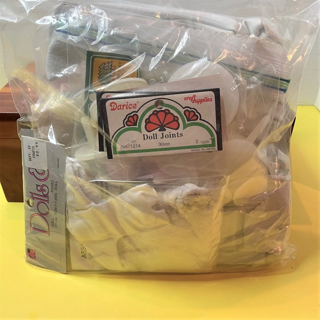 Lot of Miscellaneous Doll Making Parts Bodies Joints Fabric Etsy