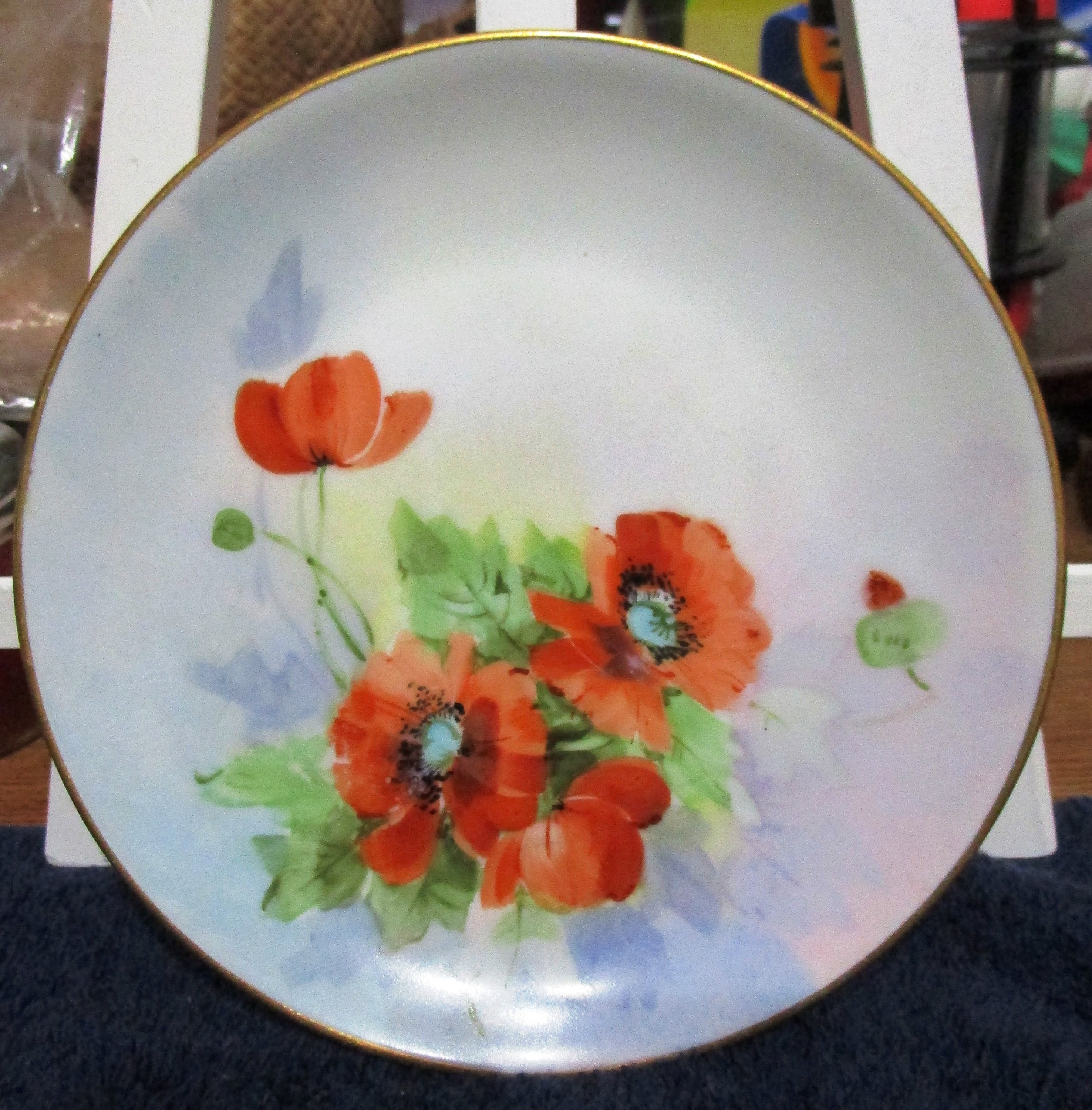 Hand Painted Fine China Dish Bavaria Floral Vintage Etsy UK