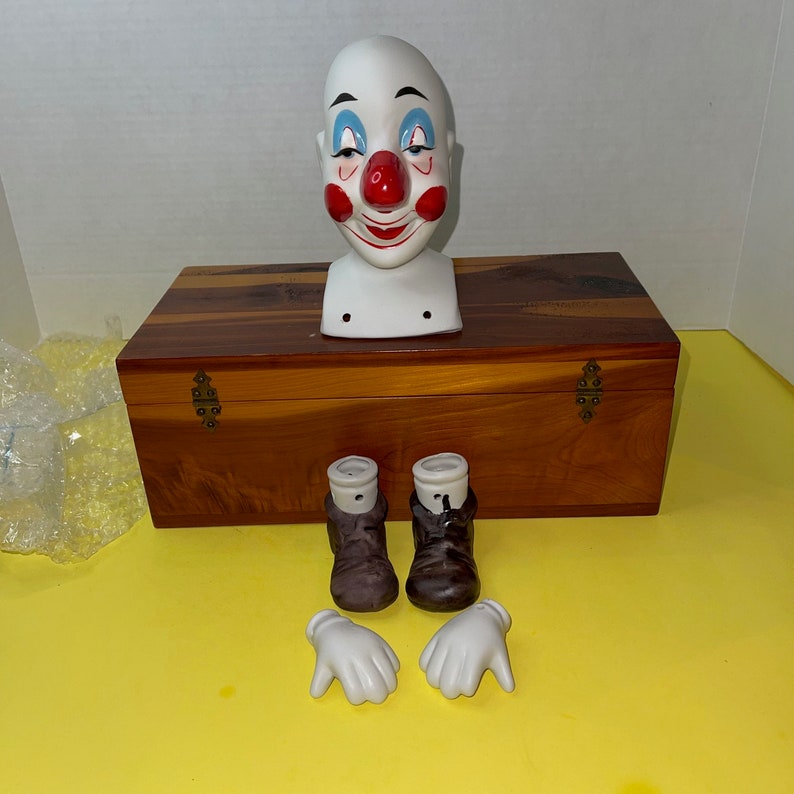 Vintage Circus Clown Porcelain Doll Making Kit Parts Patterns Etsy