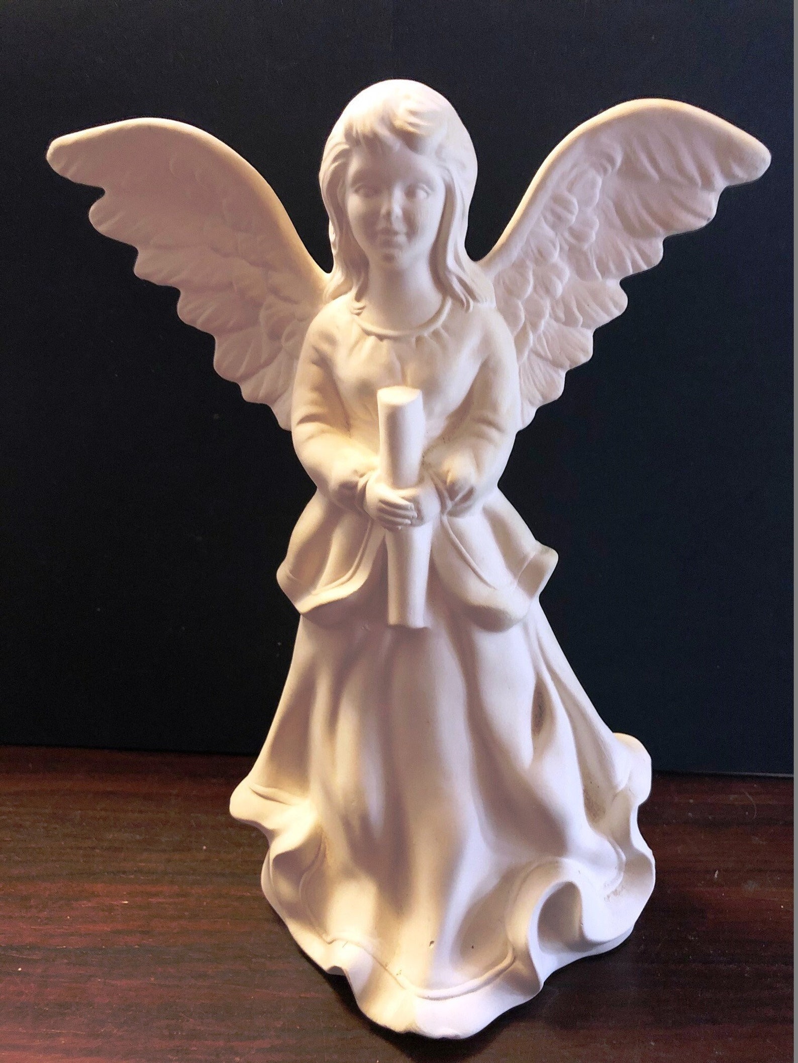 Ready To Paint Ceramic Angel Figurine Statue Bisque Porcelain | Etsy