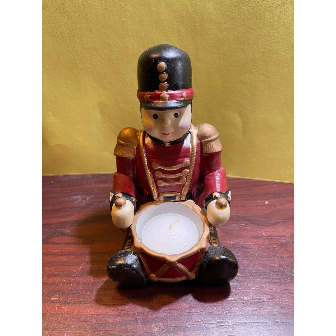 Vintage Nutcracker Ceramic Tealight Candle Holder Christmas Etsy