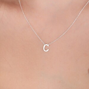 Dainty Initial Necklace, Custom Letter Necklace Heart Letter Necklace, Personalized Letter Necklace, Gift her Mom , Christmas Gift