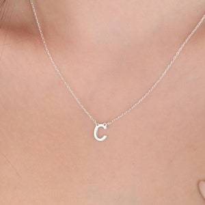 Initiale, collier lettre, collier en or, collier prénom personnalisé, cadeaux pour femme, cadeaux pour maman, cadeau pour maman, cadeau d'anniversaire pour elle