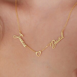 Collar de nombre múltiple, collar de nombre de familia, collar de nombre de niños, collar de nombres de niños, joyería personalizada, regalo para esposa, regalos de Navidad