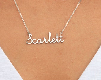 Collier prénom pour enfant - Collier prénom fille - Collier prénom minimaliste - Cadeau de Noël - Bijoux prénom en or - Bijoux personnalisés